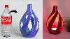 Table Lamp Making Plastic Bottle Corner Flower Vase Lighting Lamp Making