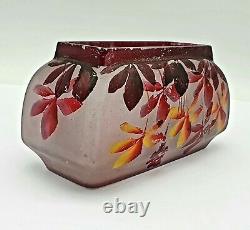 Theodore LEGRAS, Attribué à Jardinière en Pate de verre Art Nouveau Vase