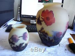 Tres Beau Vase Aux Anemones Muller Fres Luneville Art Nouveau Galle No Copy