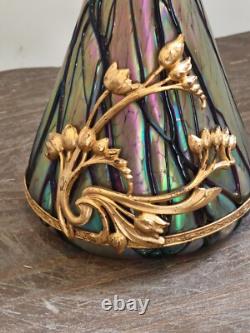 Tres Joli Vase Art Nouveau En Pate De Verre De Loetz Ou Kralik