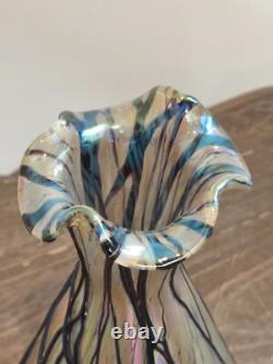 Tres Joli Vase Art Nouveau En Pate De Verre De Loetz Ou Kralik