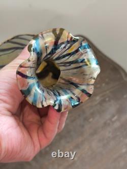 Tres Joli Vase Art Nouveau En Pate De Verre De Loetz Ou Kralik