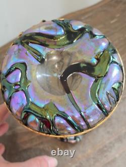 Tres Joli Vase Art Nouveau En Pate De Verre De Loetz Ou Kralik