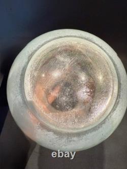 Trilogie de vases JEM Joseph Mure décor Col vert signé