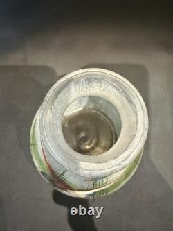 Trilogie de vases JEM Joseph Mure décor Col vert signé