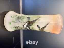 Trilogie de vases JEM Joseph Mure décor Col vert signé