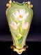 VASE 37cm EN BARBOTINE 1900 FAÏENCE ART NOUVEAU FAÏENCERIE FIVES-LILLE DB D-1148