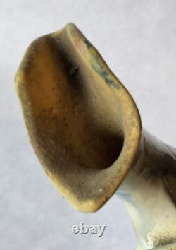 VASE Art Nouveau by JEAN JOHANNEL Terre Cuite Enameled Terracotta Ferney Voltair