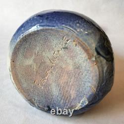 VASE Art Nouveau by JEAN JOHANNEL Terre Cuite Enameled Terracotta Ferney Voltair