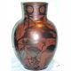 Vase Boch Freres Keramis Art Nouveau Decor Vigne Chalcographie