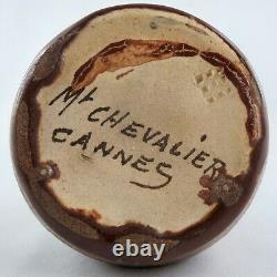 VASE Céramique MONT CHEVALIER CANNES Art Nouveau/Déco vallauris/barol/zsolnay
