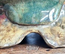 VASE GRES DE DALPAYRAT A LA GRENADE H 33 FIN XIXème ART NOUVEAU BOURG LA REINE