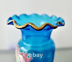 VASE LEGRAS EN VERRE ÉMAILLÉ ÉPOQUE 1900 ART NOUVEAU 28,5 cm