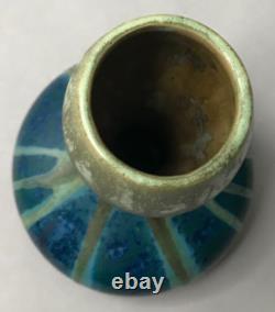 VASE grès cristallisation ART NOUVEAU PIERREFONDS vintage art déco antique µ