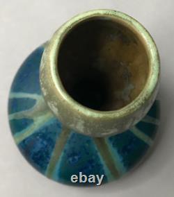 VASE grès cristallisation ART NOUVEAU PIERREFONDS vintage art déco antique $