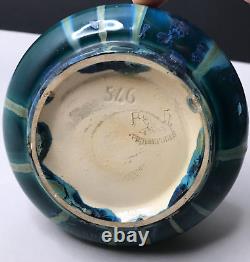 VASE grès cristallisation ART NOUVEAU PIERREFONDS vintage art déco antique $