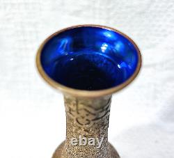 Val Saint Lambert Vase Leon Ledru Galvanoplastie Grave Acide Art Nouveau 1900 Ab