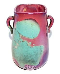 Vase À Anses 1900 1910 Alphonse Cytère Rambervillers Vosges France Art Nouveau
