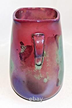 Vase À Anses 1900 1910 Alphonse Cytère Rambervillers Vosges France Art Nouveau