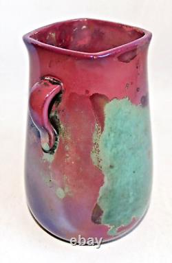 Vase À Anses 1900 1910 Alphonse Cytère Rambervillers Vosges France Art Nouveau