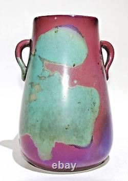 Vase À Anses 1900 1910 Alphonse Cytère Rambervillers Vosges France Art Nouveau