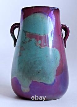Vase À Anses 1900 1910 Alphonse Cytère Rambervillers Vosges France Art Nouveau