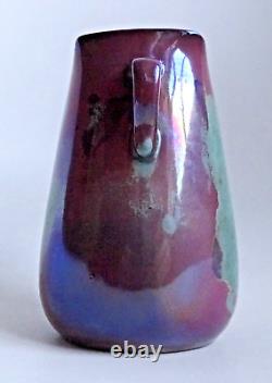 Vase À Anses 1900 1910 Alphonse Cytère Rambervillers Vosges France Art Nouveau