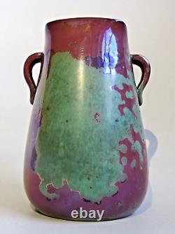 Vase À Anses 1900 1910 Alphonse Cytère Rambervillers Vosges France Art Nouveau