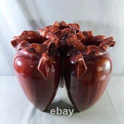 Vase Amphore Triple Art Nouveau attribuable à Clément MASSIER à VALLAURIS, 1900