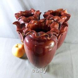 Vase Amphore Triple Art Nouveau attribuable à Clément MASSIER à VALLAURIS, 1900