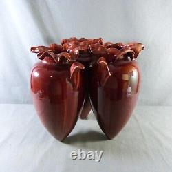 Vase Amphore Triple Art Nouveau attribuable à Clément MASSIER à VALLAURIS, 1900