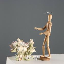 Vase Ancien Art Nouveau Coquille Porcelaine XIXe-XXe Siècle Original