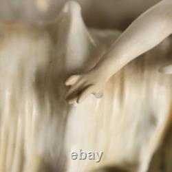 Vase Ancien Art Nouveau Coquille Porcelaine XIXe-XXe Siècle Original