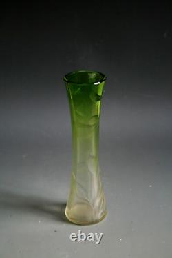 Vase Antique En Verre Moser Art Nouveau