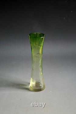 Vase Antique En Verre Moser Art Nouveau