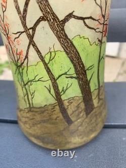 Vase Art Nouveau Attribué à Legras Peint à la main