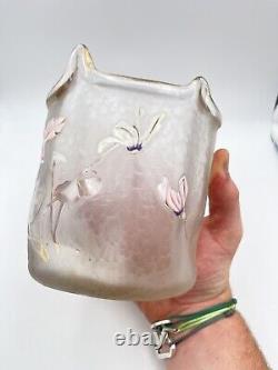 Vase Art Nouveau Aux Violettes Legras Montjoye
