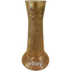 Vase Art Nouveau Baccarat Degager A L'acide Doré