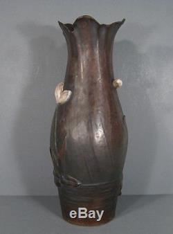 Vase Art Nouveau Bernhard Bloch / Vase Art Nouveau En Terre Cuite Femme Fleur