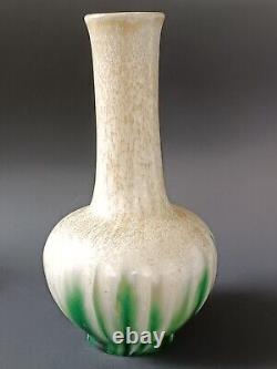 Vase Art Nouveau Cristalisation Et Glacure Verte