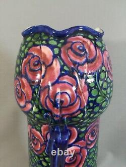 Vase Art Nouveau, Déco, Porcelaine Renoleau, Lunéville Époque Transition 1925