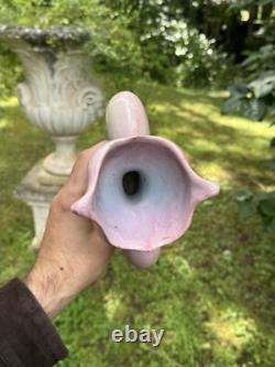 Vase Art Nouveau Fleur De Lys En Céramique & Royaliste & France