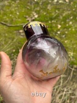 Vase Art Nouveau & France Vers 1900 & Dans L'esprit De Legras Non Signé