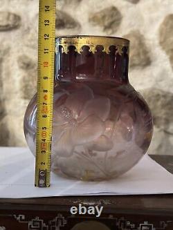 Vase Art Nouveau & France Vers 1900 & Dans L'esprit De Legras Non Signé