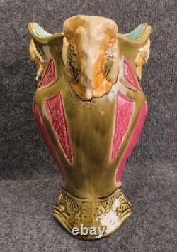 Vase Art Nouveau Francis Masse Faïencerie Desvres Barbotine 1900