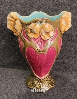 Vase Art Nouveau Francis Masse Faïencerie Desvres Barbotine 1900