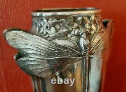 Vase Art Nouveau Libellules De Gallia // Art Nouveau Vase Gallia Dragonflies