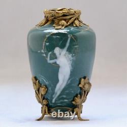 Vase Art Nouveau Naïade Art Nouveau Porcelain Jewell Vase Circa 1890