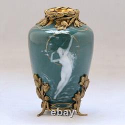 Vase Art Nouveau Naïade Art Nouveau Porcelain Jewell Vase Circa 1890
