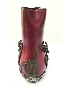 Vase Art Nouveau Pallm Konig Couronne 1330 Blason Lion 1900 C2529